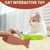 Catnip Toys for Cats, 2PCS Kitten Toys with Catnip, Catnips Cat Toys for Indoor Cats & Kittens, Interactive Plush Caterpillar & Fish, Teething Relief & Boredom Buster, Natural Catnips Attraction