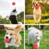 3 Pcs Durable Dog Ball with Rope - Interactive Dog Toys for Large Dogs and Puppies, Tough Dog Rope Toy for Fetch, Tug of War and Teeth Cleaning