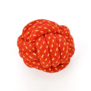 PremiumAV Knotted Durable Big Ball Rope Toy for Dogs & PremiumAV Knotted Durable Big Ball Rope Toy for Dogs & Puppies – Tough Chew Toy, Long-Lasting Dental Care & Interactive Fetch Toy for Aggressive Chewers