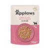 Applaws Natural Premium Wet Cat Food for Adult Cats, Tuna Applaws Natural Premium Wet Cat Food for Adult Cats, Tuna Fillet with Pacific Prawns in Broth Pack of 4 x 70g Pouches