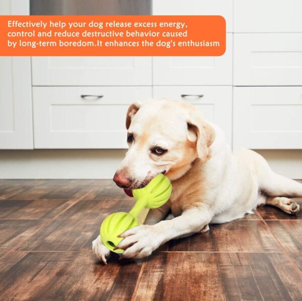 Western Era Dog Rubber Dumble Toy with Bell is Fun, Interactive, Amazing, Provide a Sense, Healthy Exercise,Training, Stimulation, Chew, Play, Ideal for Medium and Large Breeds(Large)