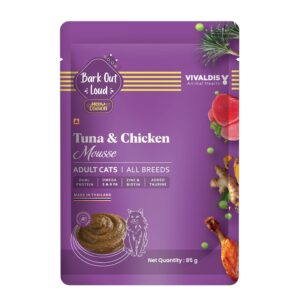 BARK OUT LOUD - Fresh Tuna & Chicken Mousse Wet Cat Food, Adult, 1 count, 1 count