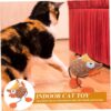 The Pets Company Fun Plush Cat Toys, Cats Hunting Mouse Teaser Toys, Bite Proof Cat Play Toy, Interactive Mice, Rat, Soft Mouse Toy for Cats & Kittens - Spooky Owl (Color May Vary)