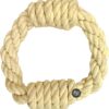 The Pets Company Natural Ring Dog Rope Toy for Puppy Teething, Rope Dog Toys for Small Dogs & Puppies