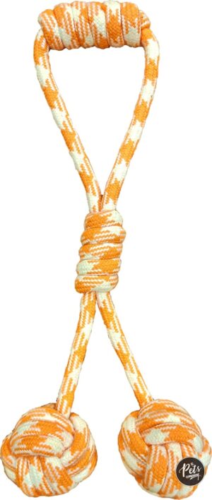 The Pets Company Natural Tug Ball with Knot Dog Rope The Pets Company Natural Tug Ball with Knot Dog Rope Toy for Aggressive Chewers, Dental Tug Dog Toys for Medium & Large Dogs