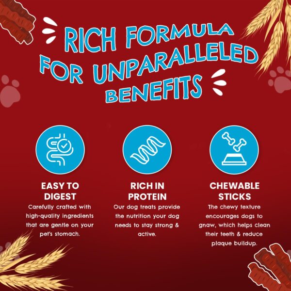 Chicken Jerky- 100gms | Dog Treats Made with Real Chicken Meat | Highly Nutritious | Easy to Digest | Improved Eye Vision | Suitable for All Dog Breeds | Pack of 1