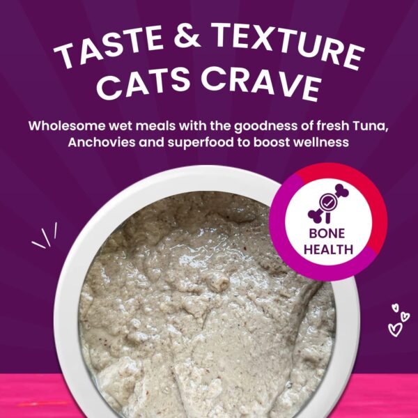 712xYcCxErL._SL1500_.jpg Goofy Tails Tuna and Anchovies Wet Cat Food and Kitten Food, 350g (70g X 5 Pouches), Preservative Free, Gluten & Grain Free, Balanced Cat Wet Food, Powered by Taurine with Omega 3 & Antioxidants