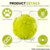 712zcVfr9ZL._SL1500_.jpg Foodie Puppies Latex Rubber Squeaky Dog Chew Ball Toy - (Claw Ball, Small) Durable and Safe Fetch Teething Dog Toy for Puppies and Small to Medium Dogs, Paw Design Helps to Clean Teeth (Diameter, 6cm)
