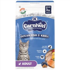 Ocean Fish & Antarctic Krill Adult Dry Cat Food 3 Ocean Fish & Antarctic Krill Adult Dry Cat Food 3 kg | Fresh & Natural Ingredients | Highly Palatable | Supports Healthy Skin & Glossy Coat | Premium Nutrition for Cats