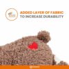 714J3bAxdZL._SL1500_.jpg BarkButler x FOFOS Heartbeat Bear - Plush Toys for Dogs, Interactive Dog Toys for Medium Dogs (0-20kgs) - Brown