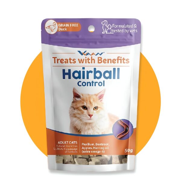 Vvaan Cat Treats Hairball Control Tasty Grain Free Vet formulated 50g