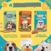 PETS EMPIRE Moochie Homestyle Wet Dog Food (120g X 6) Grain Free Gavy Meal, Variety Pack with Lamb Topping Pasta, Chicken Recipe Topping Rice & Chicken Stew, High Protein Gravy Foods for Adult Dogs