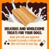 716U4cuCgL._SL1500_.jpg Kennel Kitchen Milk Sticks with Flaxseed Dog Treats, 100g | Calcium and Fibre Rich Soft Dog Chew Stick | Dog Treats for Adult Dogs and Puppies | Preservative Free | No Added Colours