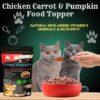 3 in 1 Magical Cat Food Topper || Joy of Best Taste || Chicken, Carrot & Pumpkin Flavour || Grain Free & Protein Rich ||Anti-Oxidant & Natural Dewormer || 70g