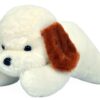 Richy Toys White Dog Cute Plush Soft Toys for Kids Birthday Gift 26 cm