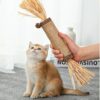 717K2B-UOqL._SL1500_.jpg Sunkizzrs® Huge Silvervine Stick with Sisal Rope & Gall Fruit & Raffia Palm —Matatabi Stick for Cat Teeth Cleaning —Interactive CatnipToy Set —Chew & Scratch Toys for Aggressive Chewers (Φ3 x 38cm)