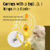7180s-MlMML._SL1500_.jpg Sunkizzrs® Hanging Swing Catnip Toy - Interactive Cat Teaser Toy - Elastic Rope Design Cats Rotatable Edible Mint Natural Healthy Teeth Cleaning Chew Claw Toy for Cat/Kitten (Chicken)