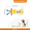 BarkButler x FOFOS Puppy Teething Squeaky Toy Giraffe Dog Toy - Yellow, Multi-Material, Squeaky Dog Toys, Ideal Puppy Toys for All Breeds of X-Small - Small Size (0-10kgs)