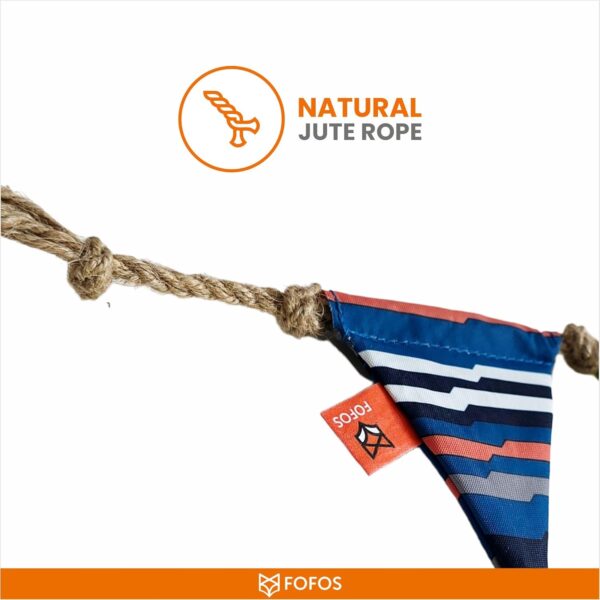 BarkButler x FOFOS S.O.S Flag Teaser Cat Toy - US Grade Organic Catnip, Multicoloured, Recycled Plastic Bottles, Jute Rope Interactive for Cats, Perfect as Kitten Toy