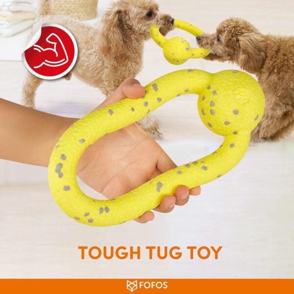 718N1xRmfL._SL1500_.jpg BarkButler x FOFOS Super Puller Tug Toy - Chew Toys for Dogs, Dog Toys for Large Dogs (5-40kgs) - Yellow & Grey