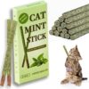 cature Care by Nature Cat Chew Sticks - Natural Catnip Toys With Mint Stick For Cat Teeth Cleaning & Playful Entertainment