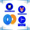719AOk4tH5L._SL1500_.jpg Woofy Pups&Pets Dog Squeaky Chew Toys For Aggressive Chewers | Dental Cleaning Non-Toxic Soft Natural Rubber Toy | Cute Crystal And Spiked Toy For Dogs (Ring Shape)