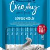 Kitty Yums Creamy Lickable Cat Treats,Seafood Medely 360Gm(15g x24 Pcs)| Rich in Protein,Taurine for Heart & Vision,Ideal for Training and Bonding, Promotes Hydration|Treats for Kitten and Adult Cat