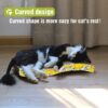 Emily Pets Cat Scratcher Cardboard 2 in 1 Reversible Scratching Pad Recyclable Corrugated Scratch Toy with Wave Shape & 10ML Catnip Cat Scratch Lounge for Furniture Protection Scratch Board