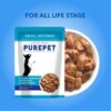 Purepet Gravy Chunks Wet Dog Food Chicken and Vegetable Flavour, Pack of 15 (15 x 70g), 1050g, All Life Stages