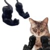 Cat Toy, Cat Arms, Muscle Arms, Large Black, Funny Pet Props for Interactive Play, Unique Gift for Enthusiasts, Social Media Worthy Decoration, Size 6.38 x 6.77 x 3.46 Inches