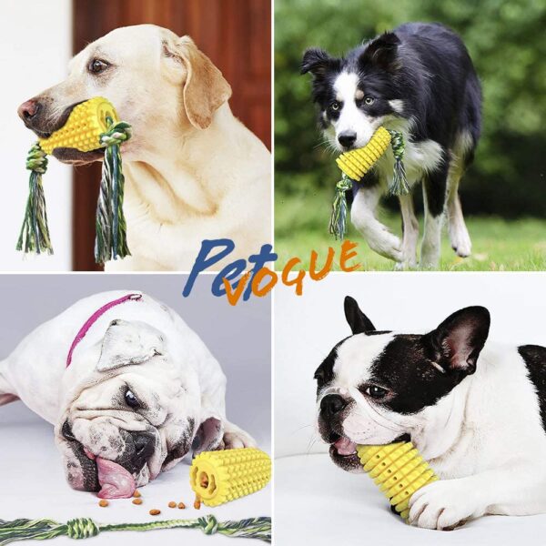 71BDOsukMtL._SL1000_.jpg PetVogue Chew Toys for Aggressive Chewers - Teeth Cleaning Toothbrush, Indestructible Tough Interactive Durable Nylon Toys for Large and Medium Breed Dogs