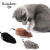 Soft Moving Toys for Kids Kittens Set of 3PCS Rat Toy for Cat Multi-Color Soft Touch Mouse Toy for Puppies/Dog/Children Entainmnet Items for Loved one (Fur Playset for Babies) Birthday Gift