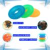 71CSpjn6VYL._SL1500_.jpg Woofy Pups&Pets Dog Squeaky Chew Toys For Aggressive Chewers | Dental Cleaning Non-Toxic Soft Natural Rubber Toy | Cute Crystal And Spiked Toy For Dogs (Ring Shape)