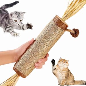 Sunkizzrs® Huge Silvervine Stick with Sisal Rope & Gall Fruit Sunkizzrs® Huge Silvervine Stick with Sisal Rope & Gall Fruit & Raffia Palm —Matatabi Stick for Cat Teeth Cleaning —Interactive CatnipToy Set —Chew & Scratch Toys for Aggressive Chewers (Φ3 x 38cm)