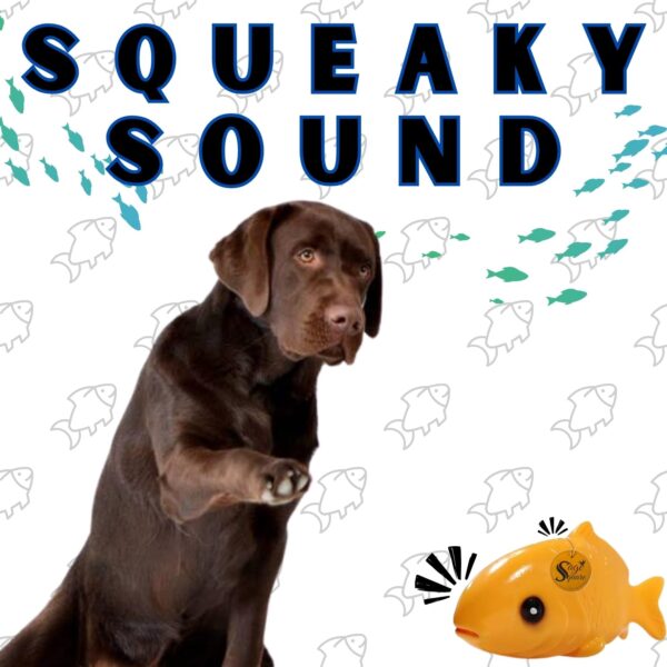 71E7TxxgsQL._SL1485_.jpg Sage Square Squeaky Rubber Fish Toy for Dogs & Cats: Unleash The Chew Cravings with Loud Squeak, Entertained for Hours, Interactive Rubber Toy, Tugs and Squeezes, Barking Glees, Fun with Fish