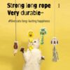71EEx89ohTL._SL1500_.jpg Sunkizzrs® Hanging Swing Catnip Toy - Interactive Cat Teaser Toy - Elastic Rope Design Cats Rotatable Edible Mint Natural Healthy Teeth Cleaning Chew Claw Toy for Cat/Kitten (Chicken)