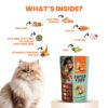 Cat Super Food Topper 70g | Powdered Cat Dry Food Supplement | with Taurine, Fish Oil, Chicken, Spirulina & Flaxseeds | Shiny Coat, Healthy Heart, Eyesight, Immunity, Teeth, Strong Bones