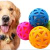 PSK PET MART Combo of 3 Squeaky Interactive Ball Toy for Dog/Puppy-Small-Multicolored