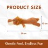 Dog Toy with Sound - Plush Chew & Rope Toy for Dogs - Squeaker & Crinkle Toy - Interactive Chew Toy - Durable Non-Toxic Play Dog Toy - Small Medium & Large Dogs