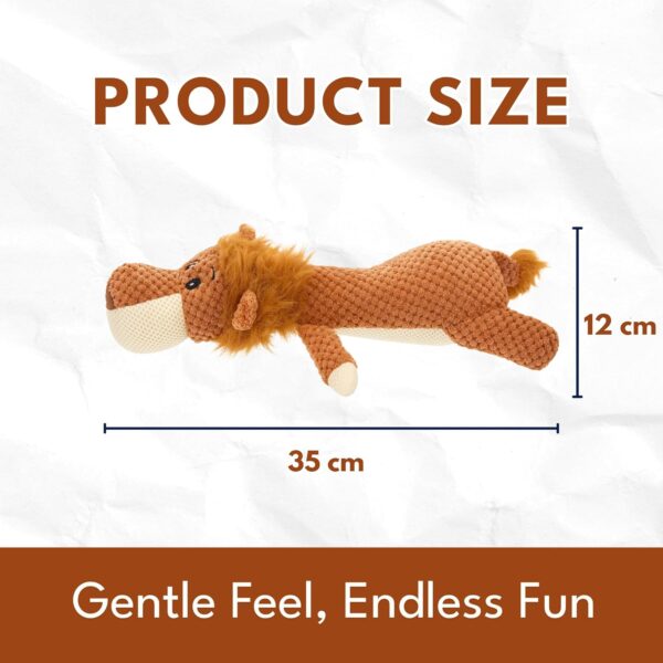 Dog Toy with Sound - Plush Chew & Rope Toy for Dogs - Squeaker & Crinkle Toy - Interactive Chew Toy - Durable Non-Toxic Play Dog Toy - Small Medium & Large Dogs