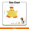 BarkButler x FOFOS Tough Chick Dog Toy - Soft & Squeaky Toys for Dogs, Small Dog Toys (0-10kgs) - Yellow