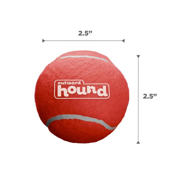Outward Hound Squeaker Ballz Squeaky Tennis Ball Dog Toys – Medium (4 Pack) | Durable, High-Bounce, Multi-Color Balls for Fetch & Play | Safe, Non-Toxic Fun for Dogs of All Breeds