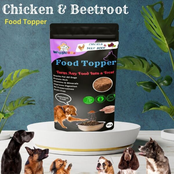 71GN5TTXlnL._SL1080_.jpg Magical Dog Food Topper || Joy of Best Taste || Chicken & Beet Root Flavour || Grain Free & Protein Rich || Super Energy Food || 70g