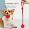 3 Pcs Durable Dog Ball with Rope - Interactive Dog Toys for Large Dogs and Puppies, Tough Dog Rope Toy for Fetch, Tug of War and Teeth Cleaning