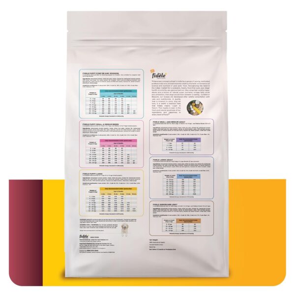 Fidele+ Dry Dog Food 1 Kg Senior & Overweight Dogs Complete & Balanced Diet Supports Weight Control, Joints & Immunity No Artificial Flavours, Preservatives
