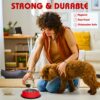 71HVD7h6KcL._SL1500_.jpg Pets Empire Stainless Steel Dog Bowls– Medium Size Food & Water Bowl Set for Dogs & Cats | Non-Slip, Rust-Resistant, Durable | Red Marble Design (700ml x 2)