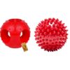 Foodie Puppies Interactive Rubber Chew Toy Combo for Dogs and Foodie Puppies Interactive Rubber Chew Toy Combo for Dogs and Puppies - Spike Ball Toy + Hole Ball Toy | Durable, Training, Teething & Chewing | Reduce Separation Anxiety