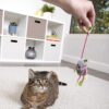 The Pets Company Bouncy Mouse Hunt Cat Toys | Natural Instinct Chase & Play Toy for Cats & Kittens, Pack of 2