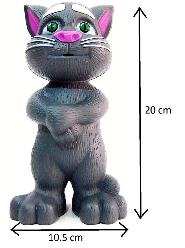 VGRASSP Repeating Words Talking Tom Cat Toy for Kids with Songs and Stories in Funny Tone (Talking Cat) - Color as per Stock