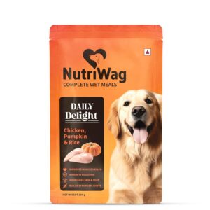 Wet Dog Food 300 gm | Balanced Meals with Chicken, Pumpkin, Rice & Vegetables | High Protein Dog Food | No Added Flavours | Human-Grade Ingredients | All Life Stages